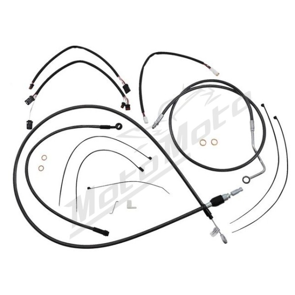 MAGNUM SHIELDING Black Pearl Handlebar Installation Kit 38/43cm Harley Davidson FLTRK / FLTRT / FLTRKSE / FLTRXST 1750/1977 21-24 