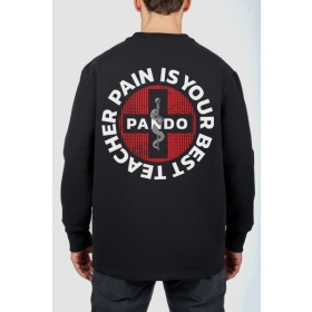 PANDO MOTO TOMMY PAIN BLACK Oversized Long sleeve T-shirt Unisex