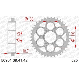 AFAM Steel Standard Rear Sprocket 525 39-42 teeth