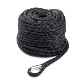 Qvarken Anchor Rope Dockline with thimble Black