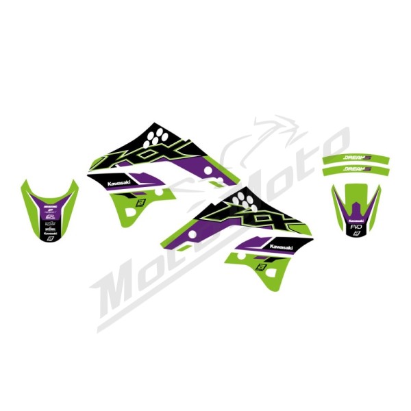 BLACKBIRD RACING Dream 5 Graphic Kit Kawasaki KX 250cc 06-08
