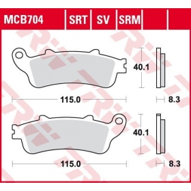 STABDŽIŲ TRINKELĖS TRW MCB704SRT SPORT