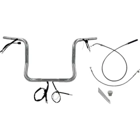 FAT BAGGERS INC. Round Top Handlebar Kit Chrome 91.5x35.5cm Harley Davidson FLHLT / FLHX / FLHXL / FLHXSE 1923-1977 23-26