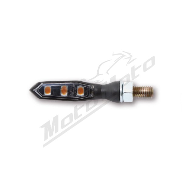 HIGHSIDER pro Sonic-X1 LED Indicator Black/Smoke E-Approved (Pair)