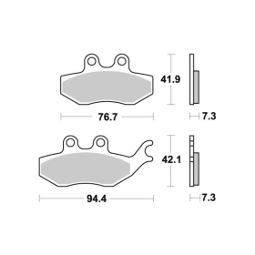 Sbs Brakepads 173HF Ceramic