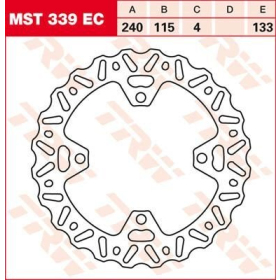 TRW EC Cross Design Brake Rotor Kawasaki / Suzuki 125-450cc 03-22