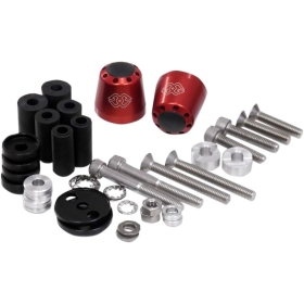 GILLES TOOLING Bar Sliders Red  Aprilia / Ducati / Honda / Kawasaki / KTM / Suzuki / Triumph / Yamaha 125/1300 96-26