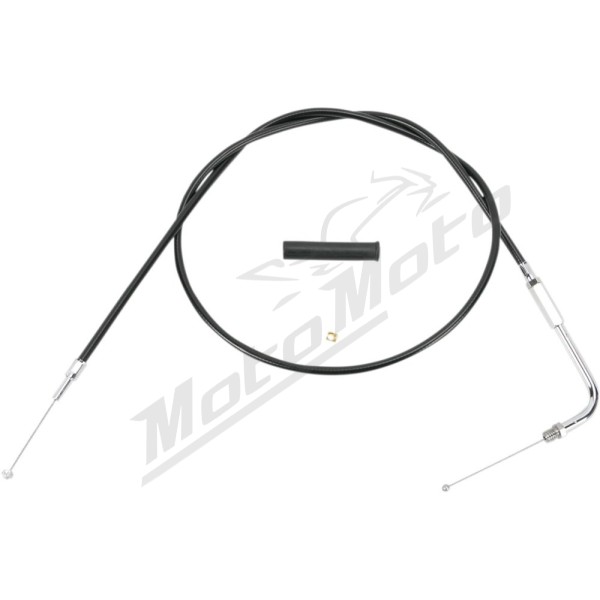 DRAG SPECIALTIES Black Vinyl Throttle/Idle Cable Harley Davidson FLHR / FLHS / FLHT / FLHTC / FLHTCU / FLHTCUI 883-1340cc 88-95