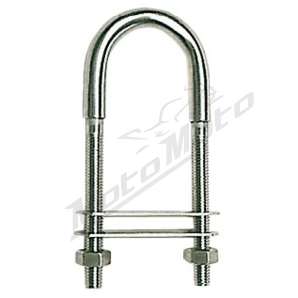 Osculati U formos varžtas AISI316 105mm su dviem plokštelėmis 50x15mm