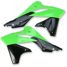 UFO Replacement Radiator Shrouds Kawasaki KXF 250cc 13-16