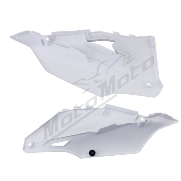 Side covers white CEMOTO KAWASAKI KX 250-450cc 2019-2023