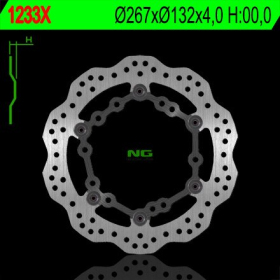 NG BRAKES Front Wave Floating Brake Disc 267mm Yamaha Grand / Majesty 125-500cc 03-15
