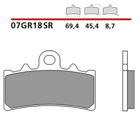 Brembo stabdžių trinkelės Carbon-Ceramic Racing BMW / KTM