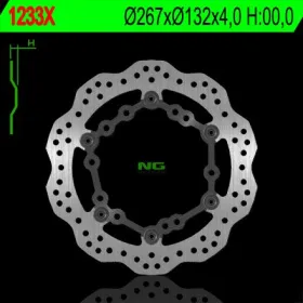 NG BRAKES Priekinis Wave plaukiojantis stabdžių diskas 267mm Yamaha Grand / Majesty 125-500cc 03-15