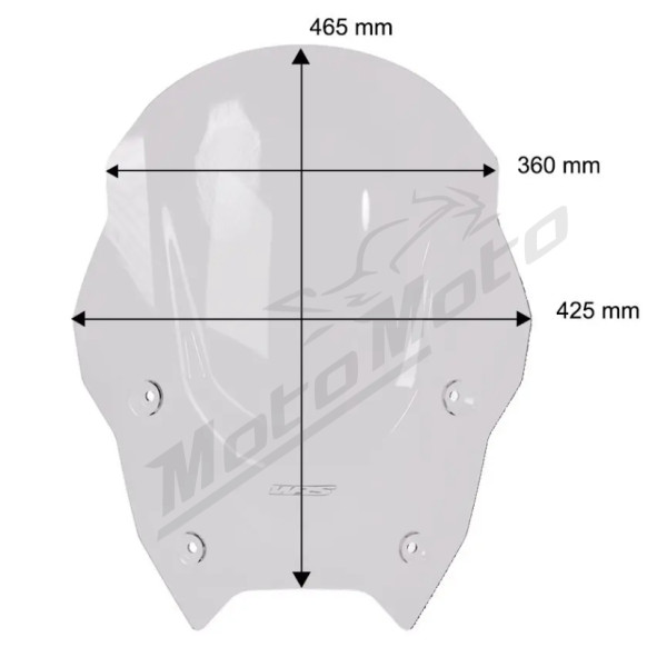WRS Priekinis Stiklas Touring BMW R1300 RS/RT 25-> 70% Tamsintas