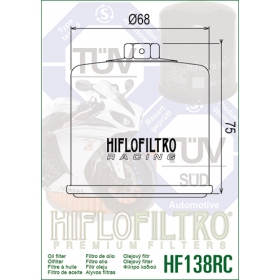 Tepalo filtras HIFLO HF138RC APRILIA/ ARCTIC CAT/ CAGIVA/ KAWASAKI/ KYMCO/ SUZUKI 250-1800cc 1987-2021