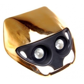 Universal black headlight gold 280mm