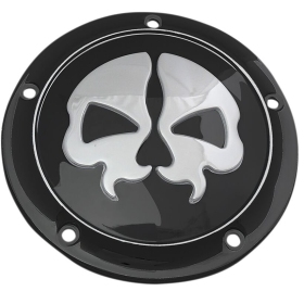 DRAG SPECIALTIES Split Skull Derby Cover Harley Davidson FLD / FLHR / FLHRC / FLHRCI / FLHRI 1450-1800cc 99-17
