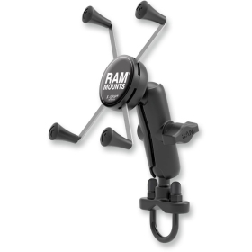 RAM MOUNTS Handlebar Rail Mount with U-Bolt Base and Universal X-Grip® Cradle
