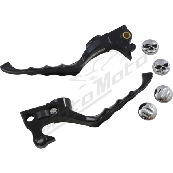KURYAKYN Zombie Lever Kit Black Harley Davidson XL 883/1200 04-13