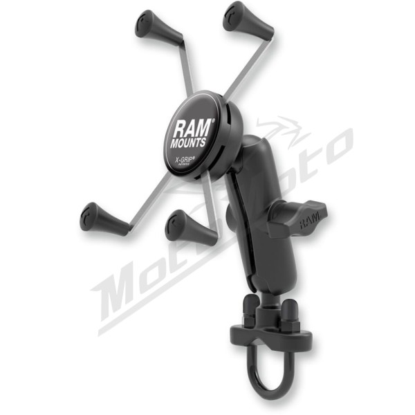 RAM MOUNTS Handlebar Rail Mount with U-Bolt Base and Universal X-Grip® Cradle
