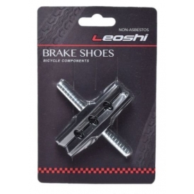 BICYCLE BRAKE PADS V-BRAKE LEOSHI 70mm INSTALLED WITHOUT THREAD 2PCS.