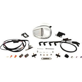 JIMS Forceflow Cylinder Head Cooler Kit Chrome Harley Davidson FLDE / FLSB / FLSL / FXST 1750-1923 18-24  