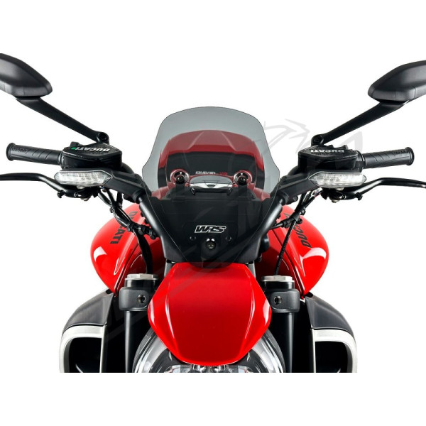 WRS DU030FS SPORT Windscreen Dark Smoke Ducati Diavel V4 1200 ABS 23-25