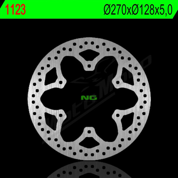 NG Front Brake Disc 270X128X5,0mm Yamaha HW / VP 125-300cc 03-21