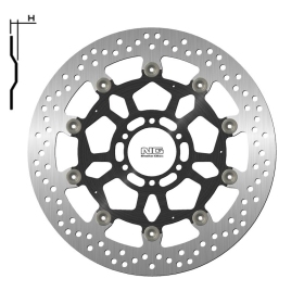 NG BRAKES 1790G plaukiojantis stabdžių diskas DUCATI SPORT TOURING 996 04-05
