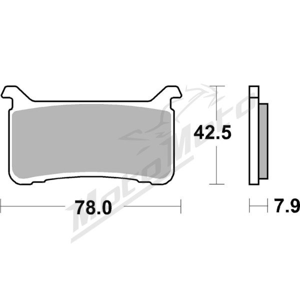 SBS DS Racing Dual Sintered Brake Pads Honda CBR 600-1000cc 17-25