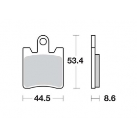 Brake pads MALOSSI MHR FT4018 / MCB706 SINTER SPORT