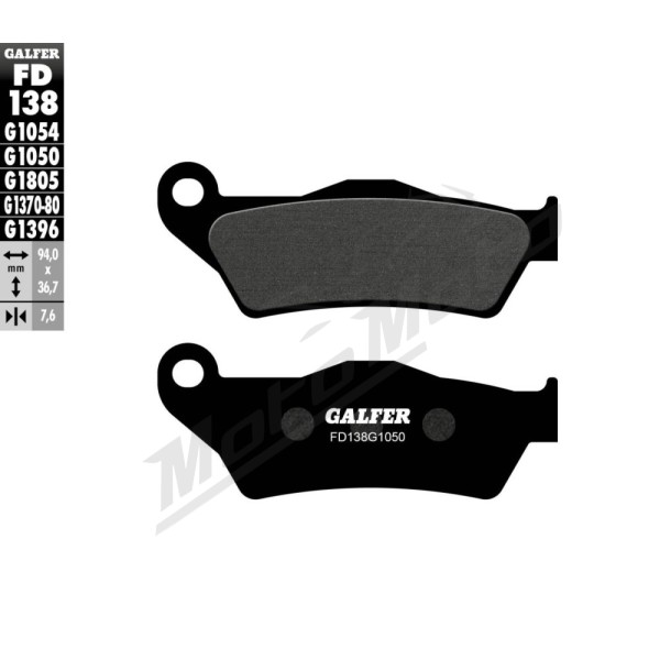 GALFER Brake Pad Orcanic AJP / Aprilia / BMW / Ducati / GasGas / Husaberg / Husqvarna / KTM / MBK / Sherco / TM Racing / Yamaha 85-1200cc 93-24