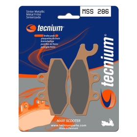 TECNIUM Maxi Scooter stabdžių trinkelės MSS286 Aprilia / Gilera / Peugeot / Piaggio / SYM / Vespa 250-500cc 05-24
