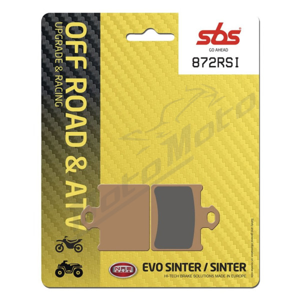 SBS RSI Offroad Racing 872RSI Sintered Brake Pads Husqvarna / KTM / Ohvale 65-350cc 11-23