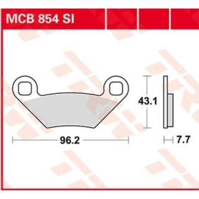 TRW SI Series Sindered Off-Road Brake Pads Polaris General / Outlaw / Ranger / Ranger RZR 400-1000cc 06-19