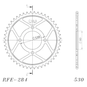 Supersprox / JT Rear sprocket 284.48 48t