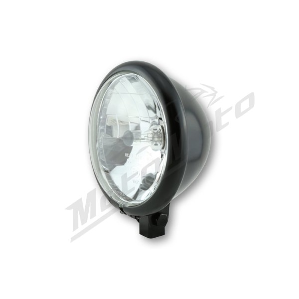 HIGHSIDER 146mm Headlight Bates Style Black E-Approved (1pc)