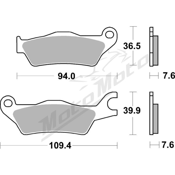 SBS HF Street 951HF Ceramic Organic Brake Pads Suzuki GSX-R / GSX-S 125cc 17-24