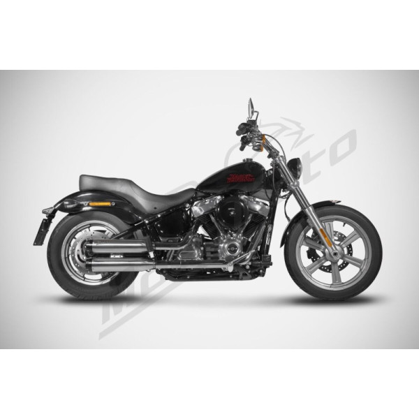 ZARD Overlapped Slip-Ons Muffles Harley Davidson FXBB / FXBBS / FXST / FXLRST 1750-1923cc 18-24
