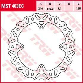 TRW ZF Rear Brake Disc Husqvarna / KTM 85-350cc 11-25