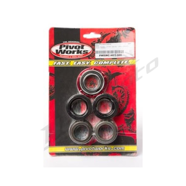 Pivot works bearing set with watertight bushings rear wheel Honda CR 250 00–01