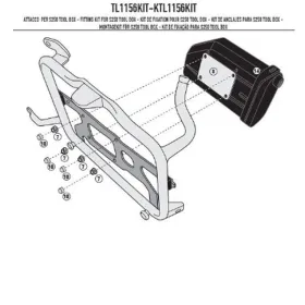 Kappa KS250 Toolbox Mount Honda / BMW 310-750 17-26