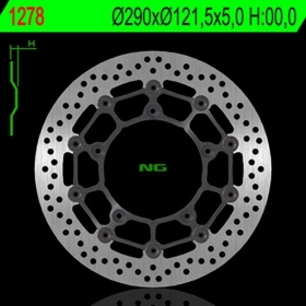 NG BRAKES 1278 plaukiojantis stabdžių diskas SUZUKI SFV / SV 650 07-24