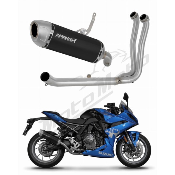 Suzuki GSX-8R / 8S 2023-2025 Dominator Full Exhaust System S6 BLACK + dB killer