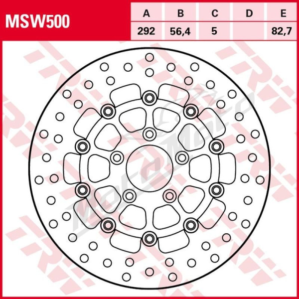 TRW ZF Front Brake Disc 292mm 883-1690cc 99-16