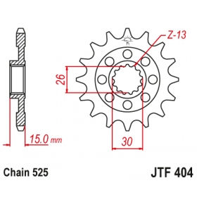 Front sprocket JTF404