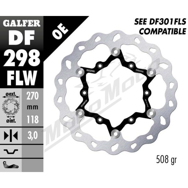 GALFER Wave® Front Brake Rotor Yamaha WR F / YZ / YZ F 125-450cc 16->
