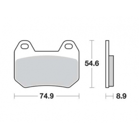 BRAKE PADS FERODO FDB2102P / MCB713 STANDARD PLATINUM