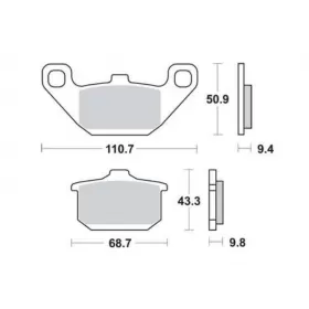BRAKE PADS FERODO FDB339ST / MCB532 ROUTE